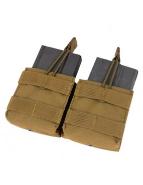 Condor Open Top Double M14 Mag Pouch Coyote