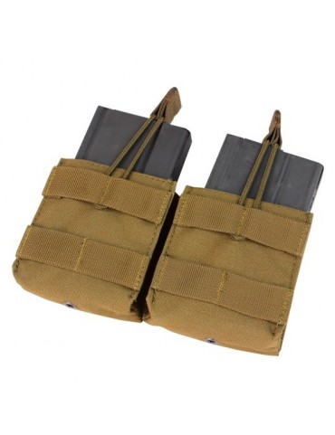 Condor Open Top Double M14 Mag Pouch Coyote