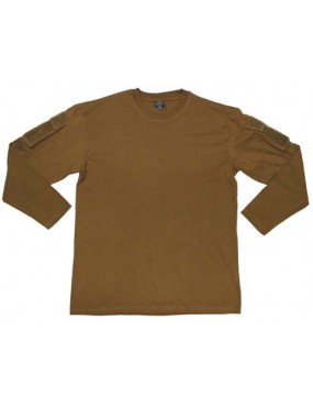 US longsleeve-shirt with sleeve pockets - Coyote TAN [MFH]