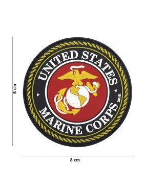 Patch 3D PVC United States Marine Corps - Vermelho