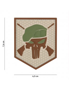 Patch 3D PVC Punisher Commando - Coyote