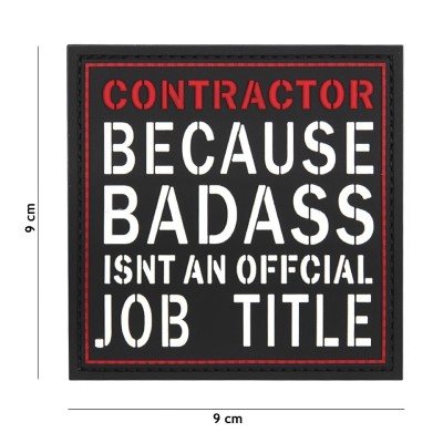 Patch 3D PVC Contractor - Preto