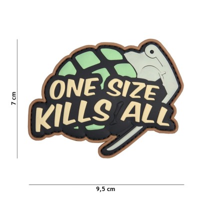 Patch 3D PVC One Size Kills All