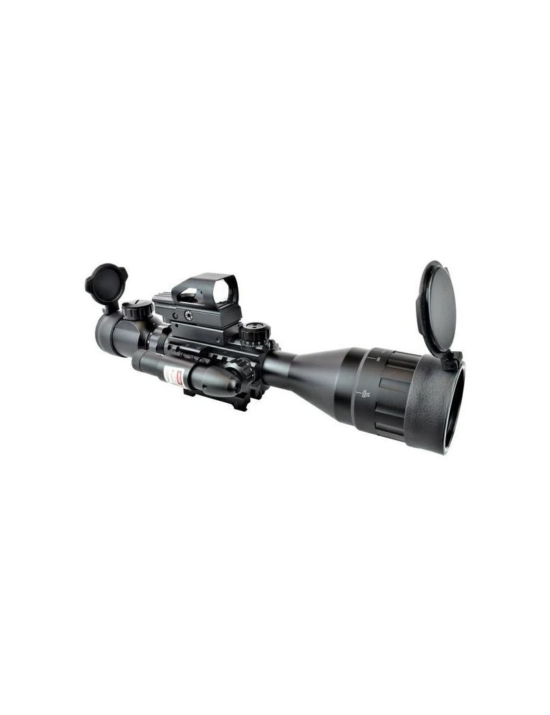 Combo Mira 4-12x50 Red Dot e Laser [JS Tactical]