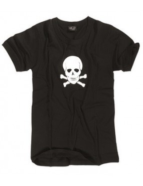T-Shirt Skull - Preta [Mil-Tec]