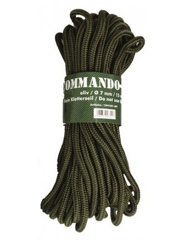 Corda Commando 7mm Rolo 15m - OD [Mil-Tec]
