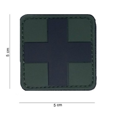 Patch 3D PVC Cross - Preto