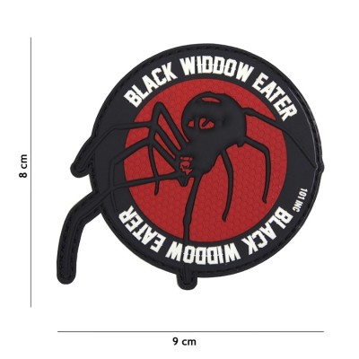Patch 3D PVC Black Widdow Eater - Vermelho