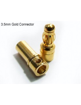Conectores 3.5mm Gold - 10 Pares [PolyMax]