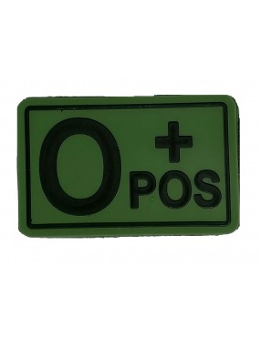 Patch 3D PVC Blood Type O+ Positive - OD